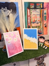 자유로운 감성을 담은 백드롭페인팅의 1번 썸네일 이미지입니다.