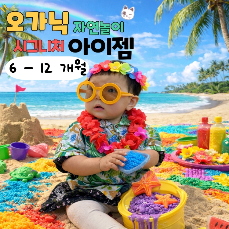 [6월/월]오가닉 자연놀이 시그니처 아이젬 (6~12개월)의 썸네일 이미지입니다.