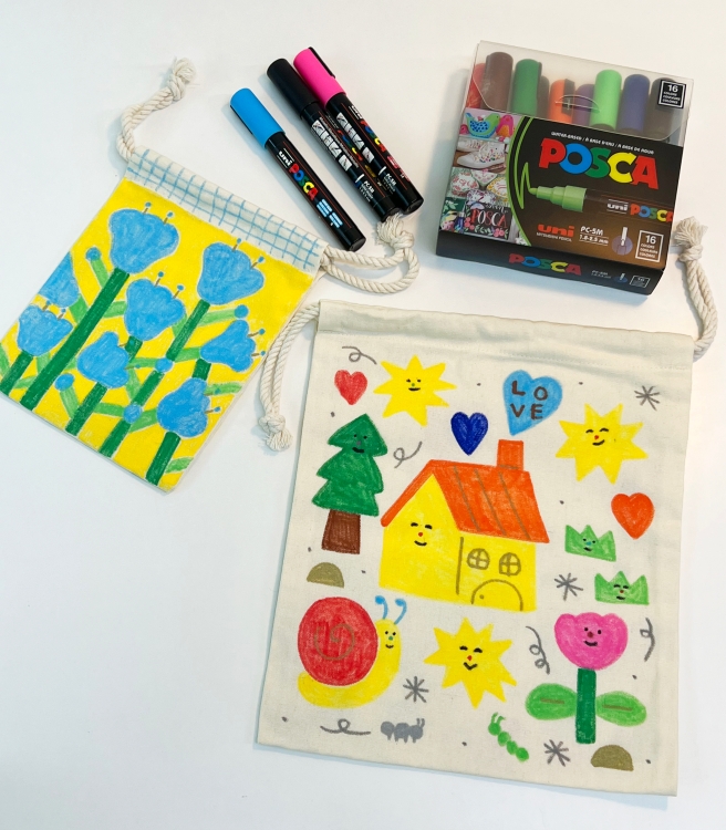 [Special] POSCA 🖊️ 나만의 감성 패브릭 파우치 2종 커스텀 클래스의 1번 상세 이미지입니다.